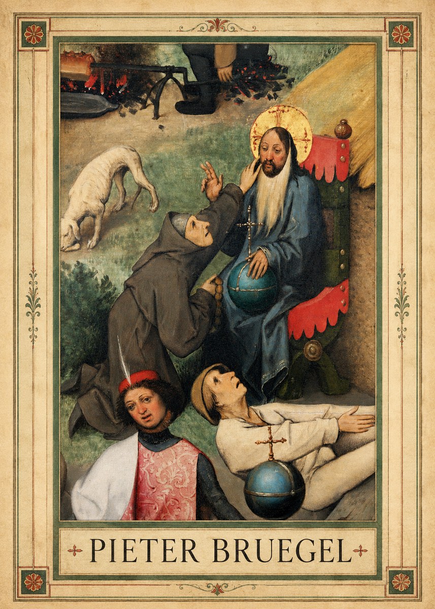 Pieter Bruegel The Adoration of the Magi - Detail No1 - Póster