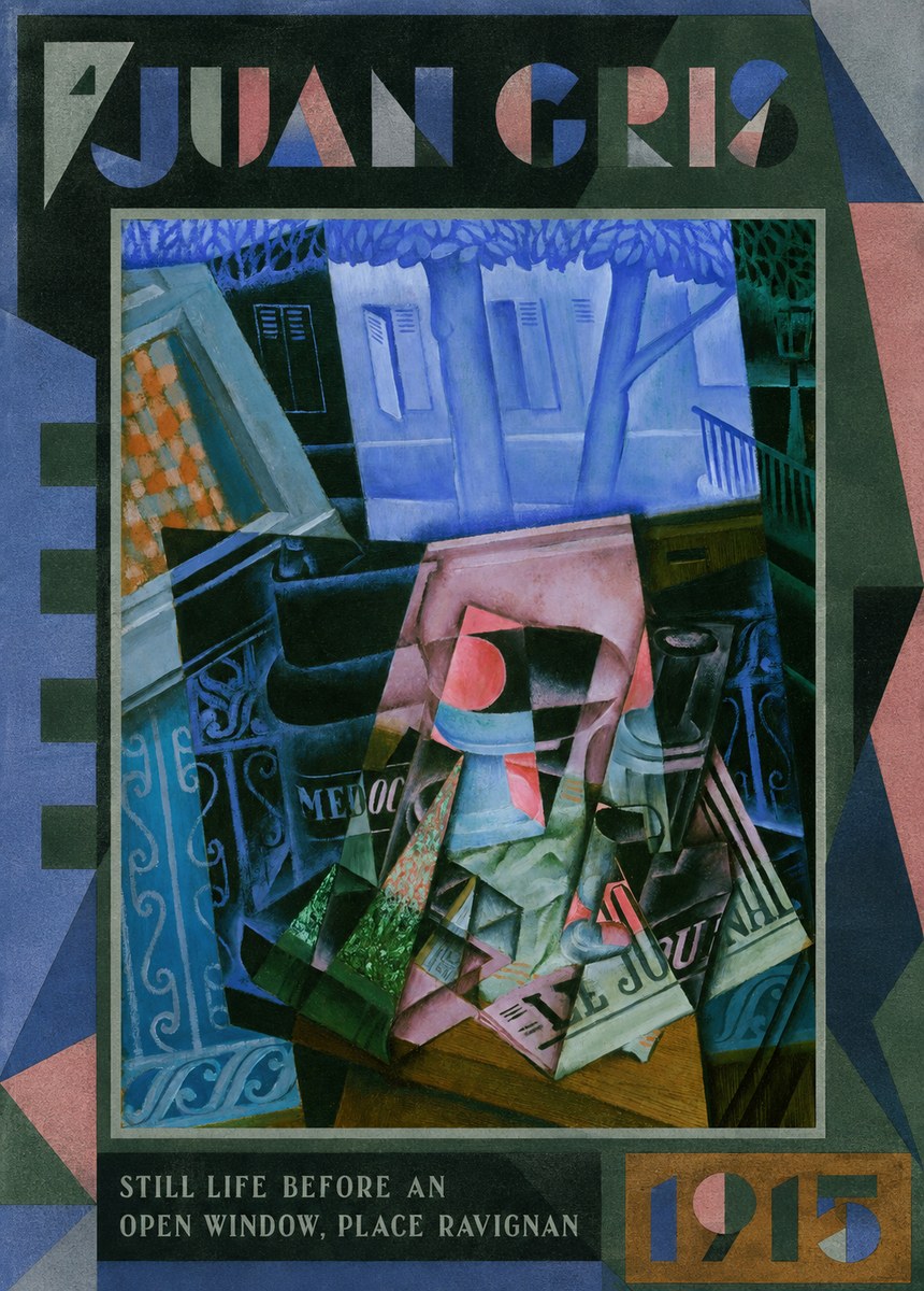 Juan Gris Still Life Before an Open Window, Place Ravignan No1 - Póster