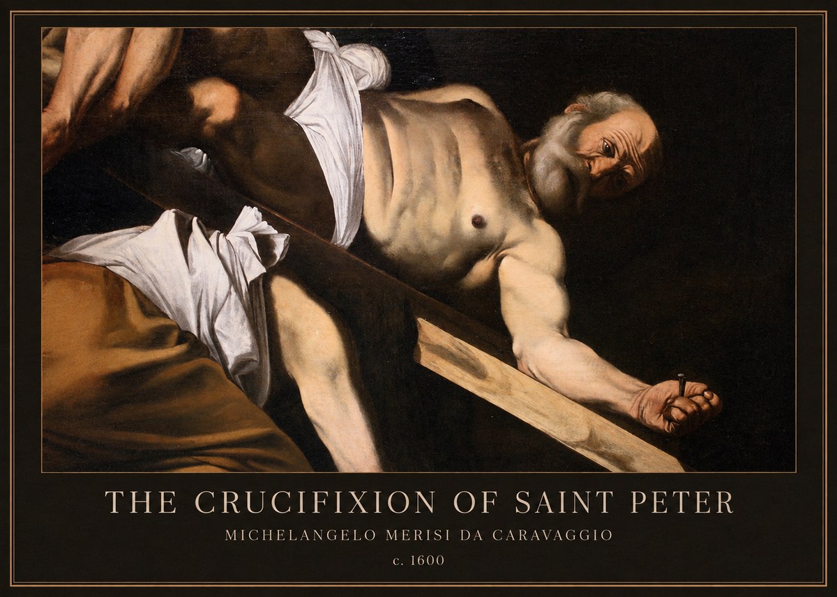 Michelangelo Merisi da Caravaggio The Crucifixion of Saint Peter V No1 - Póster