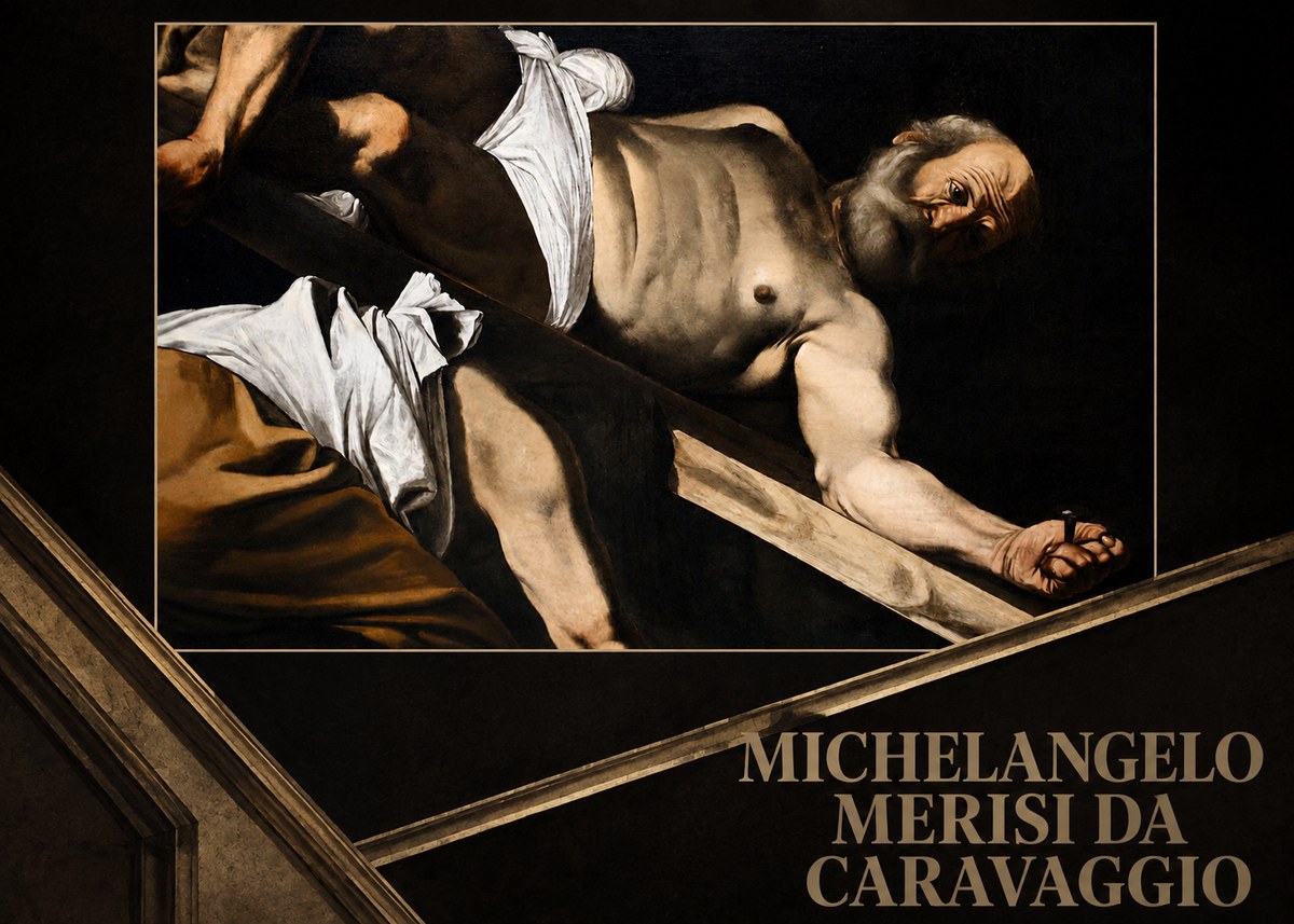 Michelangelo Merisi da Caravaggio The Crucifixion of Saint Peter V No5 - Póster