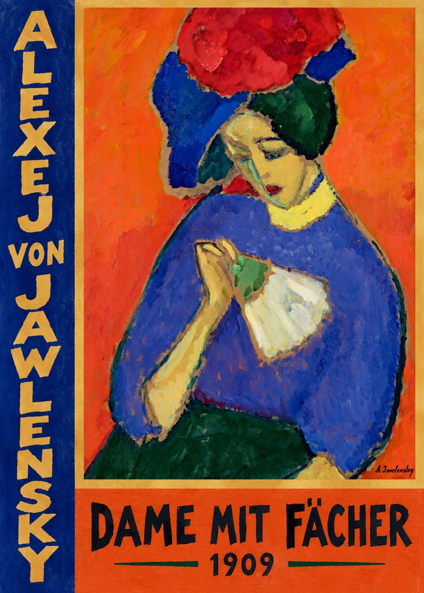Alexej von Jawlensky Dame Mit Fächer No2 - Póster
