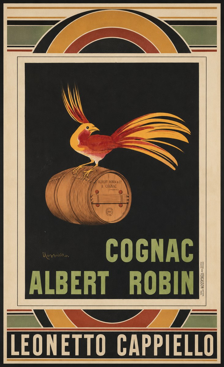 Leonetto Cappiello Cognac Albert Robin No4 - Póster