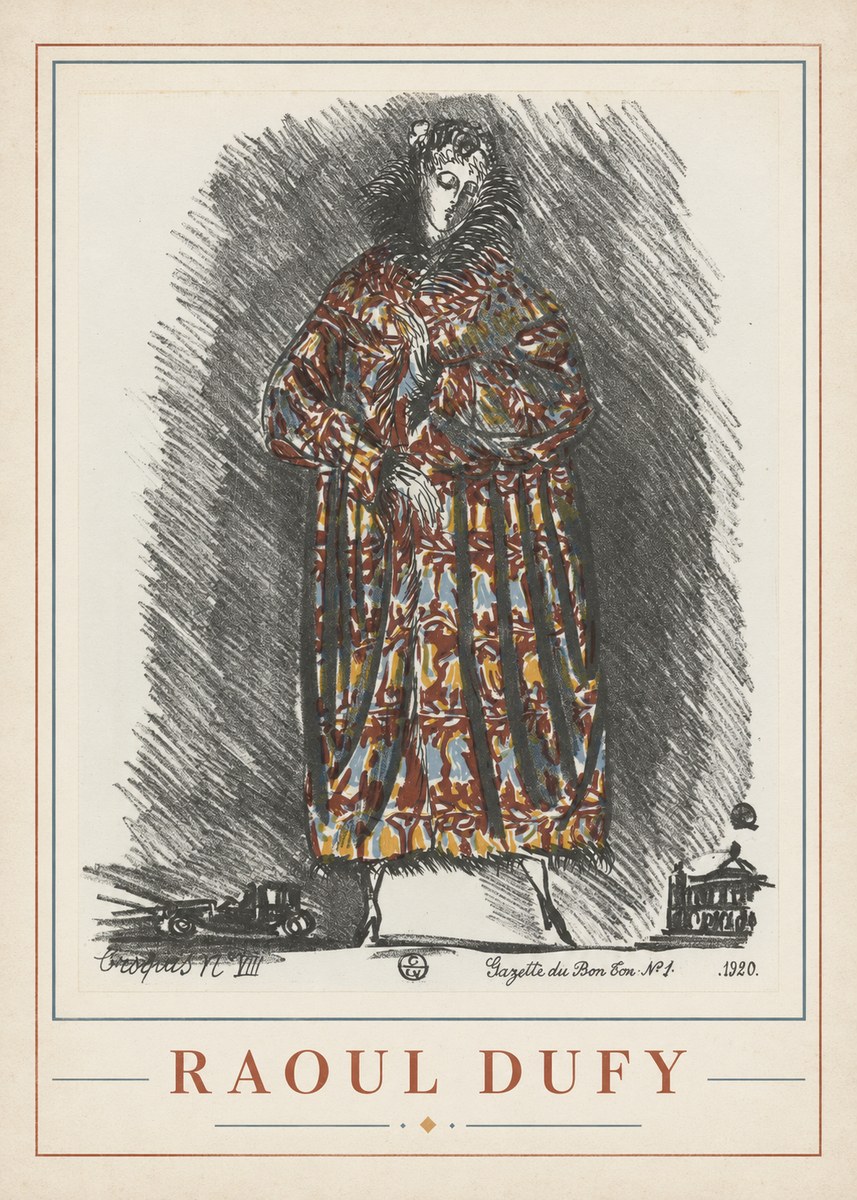Raoul Dufy Croquis N. Viii No1 - Póster