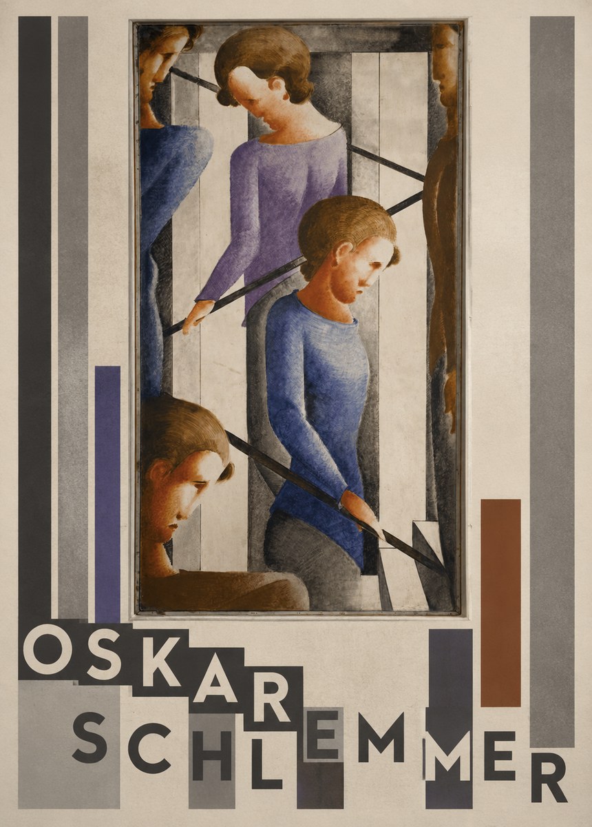 Oskar Schlemmer Staircase Figures II No3 - Póster