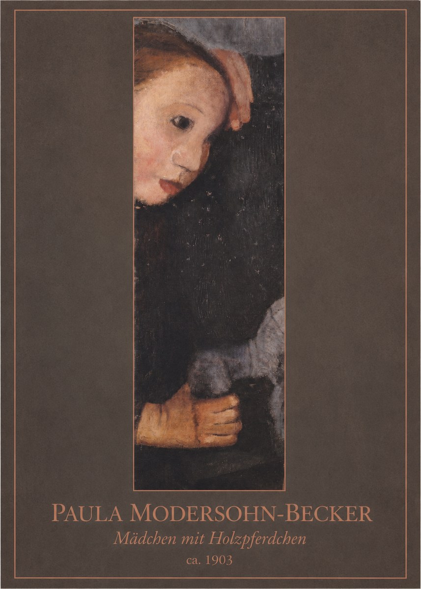 Paula Modersohn-Becker Mädchen Mit Holzpferdchen No1 - Póster