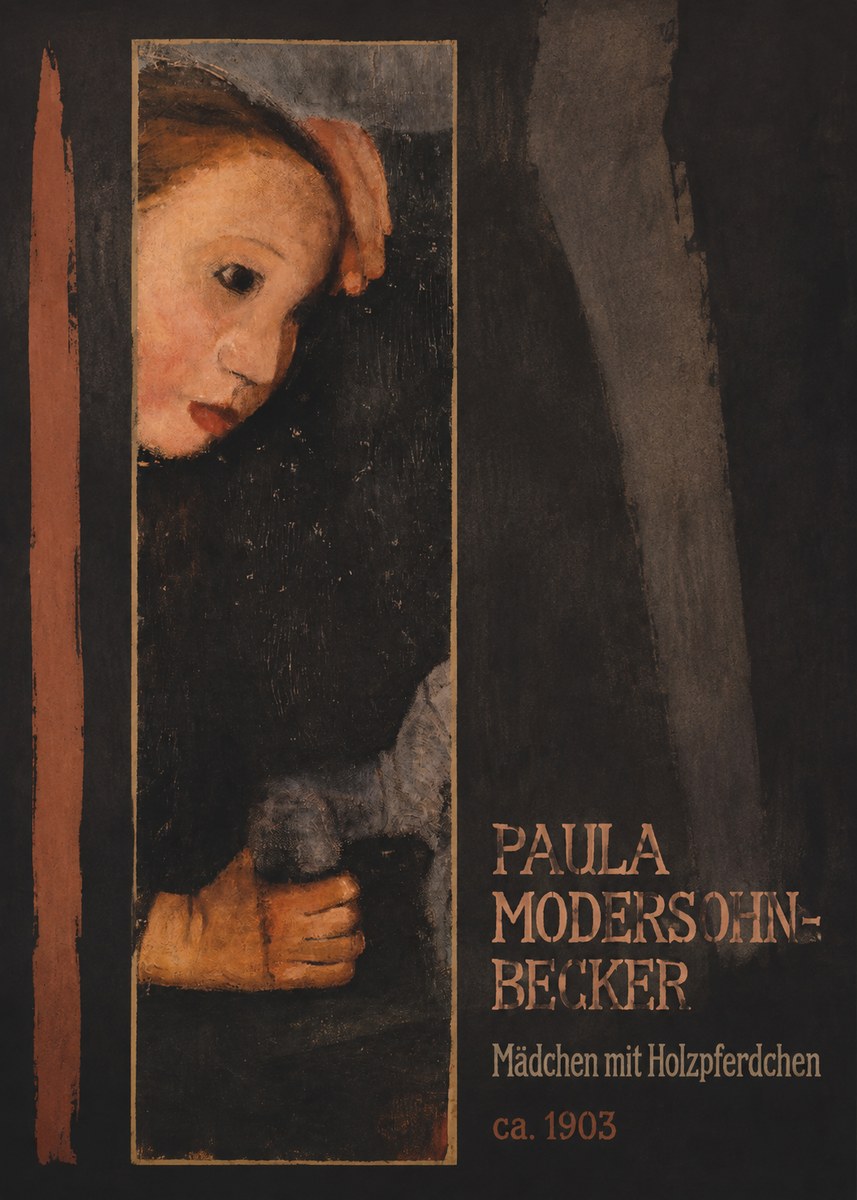 Paula Modersohn-Becker Mädchen Mit Holzpferdchen No2 - Póster