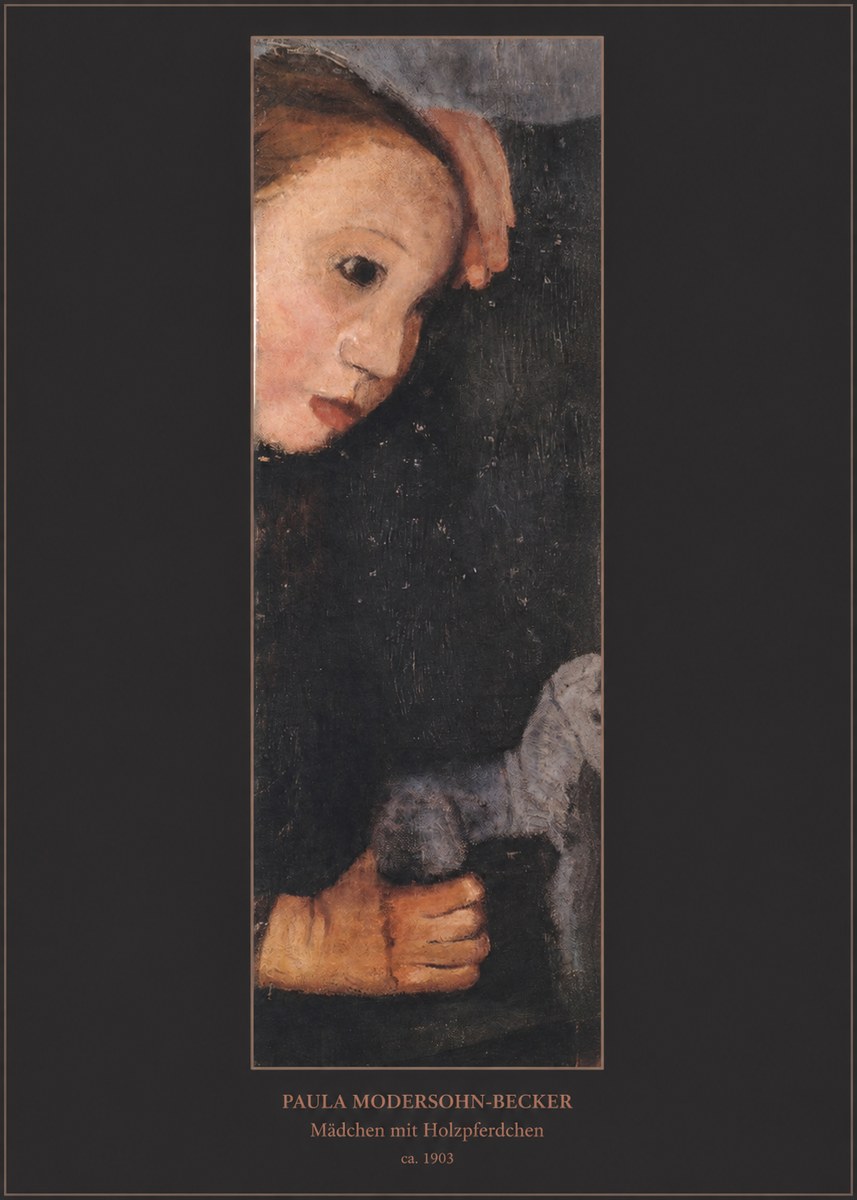 Paula Modersohn-Becker Mädchen Mit Holzpferdchen No6 - Póster