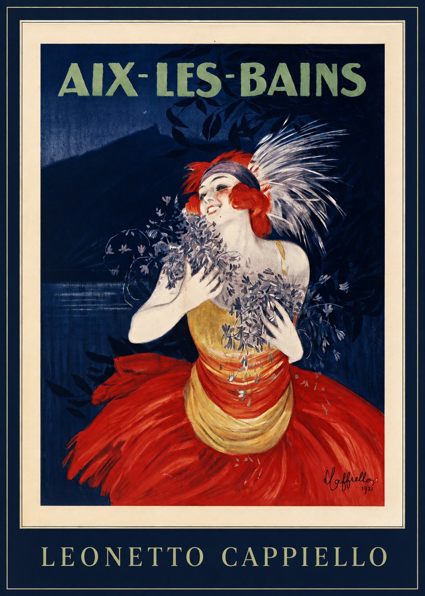 Leonetto Cappiello Aix-les-bains No5 - Póster