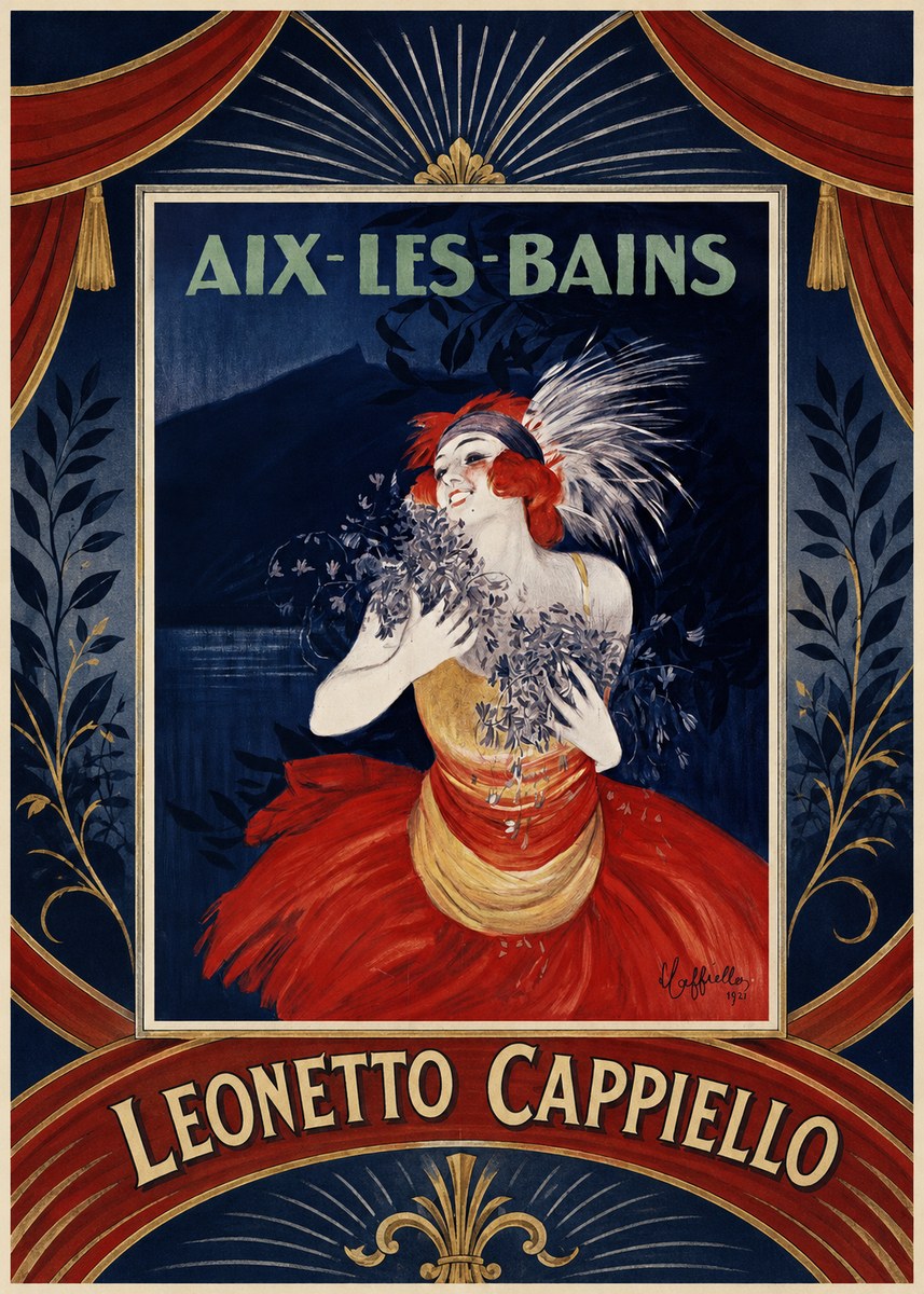 Leonetto Cappiello Aix-les-bains No6 - Póster
