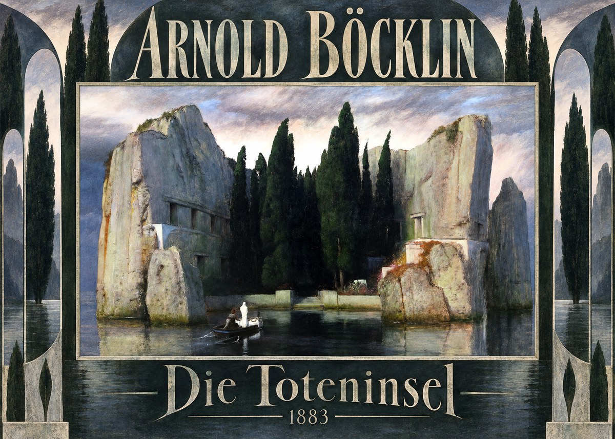 Arnold Böcklin Die Toteninsel VII No5 - Póster