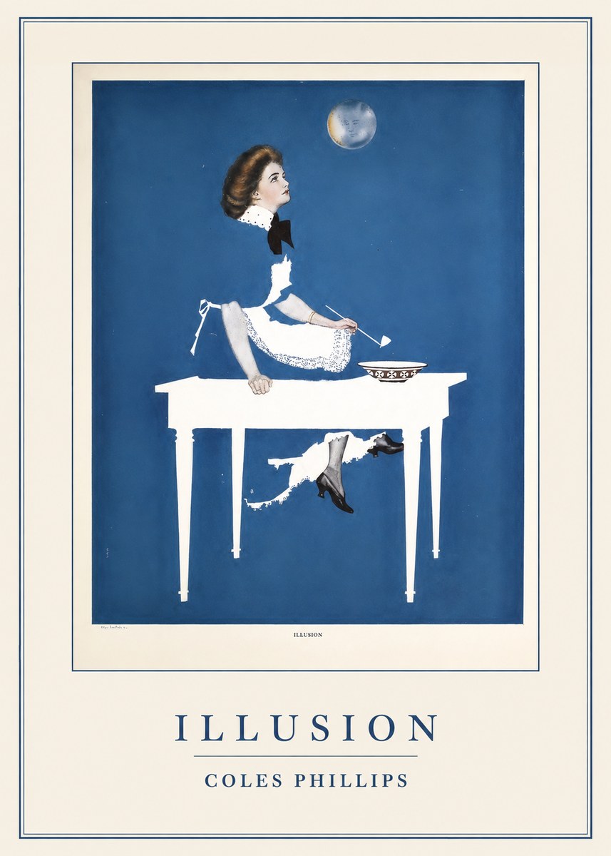 Coles Phillips Illusion No4 - Póster