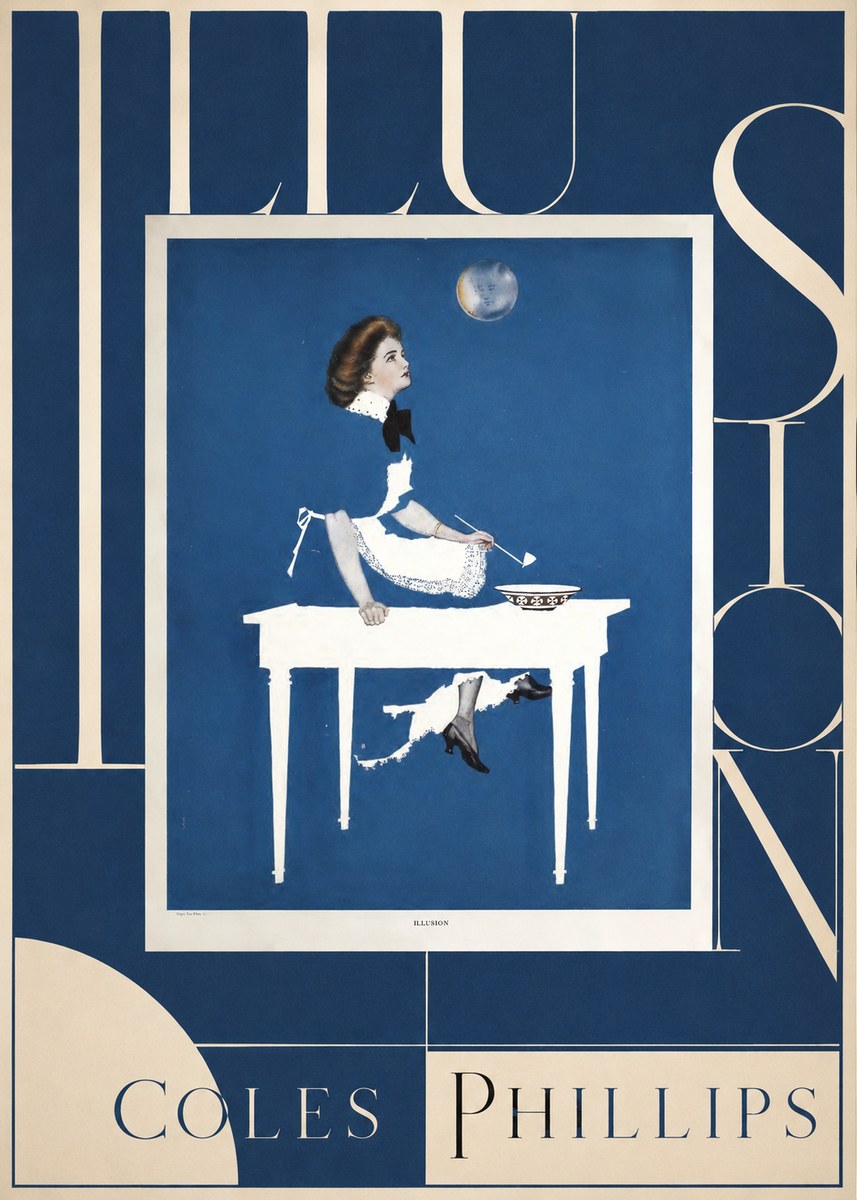 Coles Phillips Illusion No5 - Póster