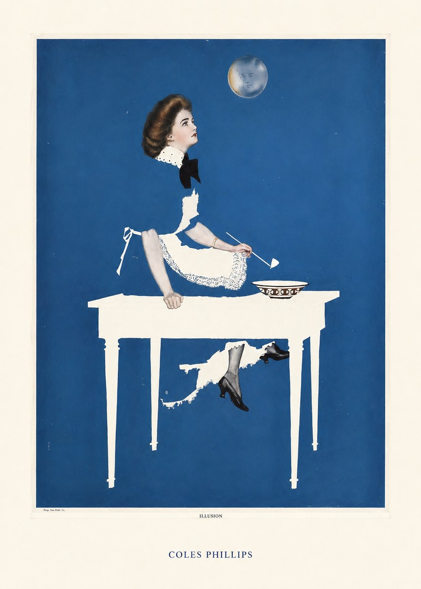 Coles Phillips Illusion No6 - Póster