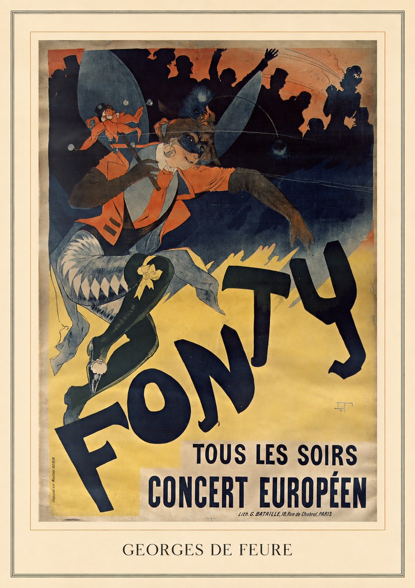 Georges de Feure Fonty II No3 - Póster