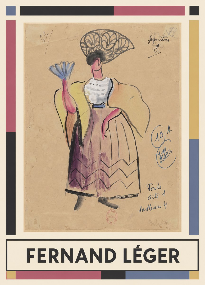 Fernand Léger Foule Acte 1 Tableau 4 No1 - Póster