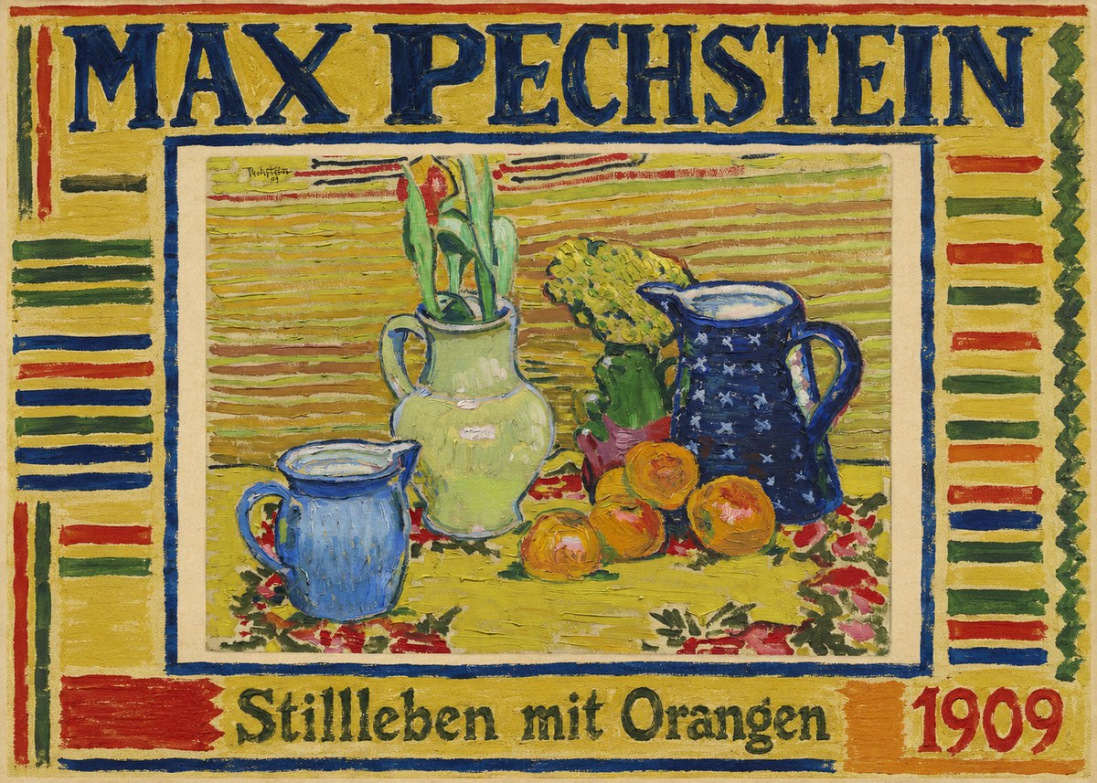 Max Pechstein Stillleben Mit Orangen No1 - Póster