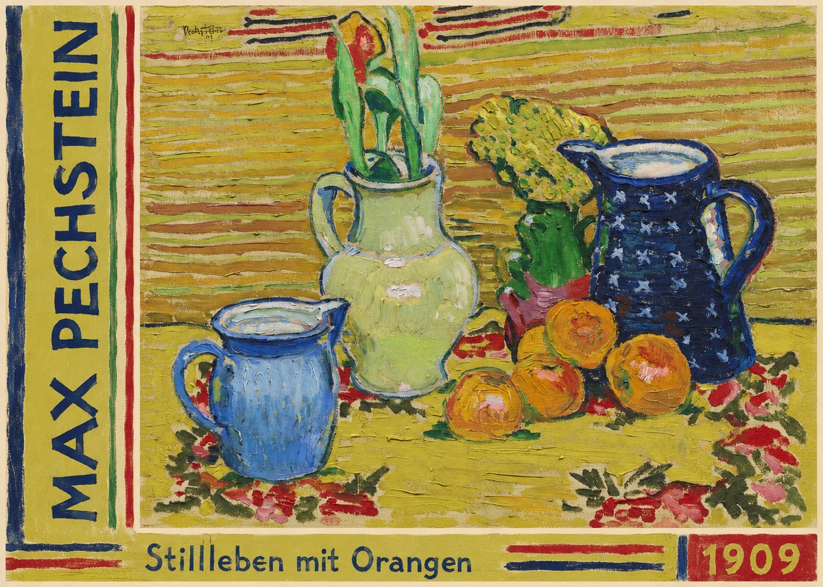 Max Pechstein Stillleben Mit Orangen No2 - Póster
