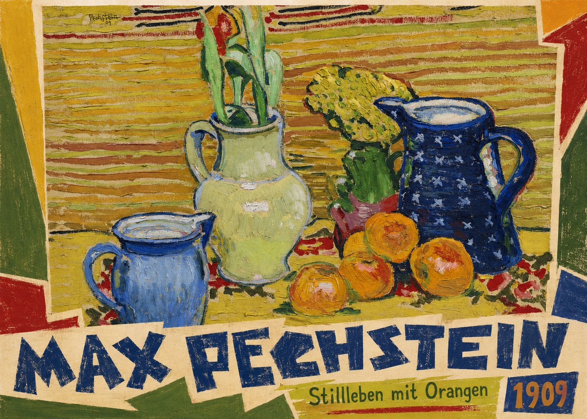 Max Pechstein Stillleben Mit Orangen No5 - Póster