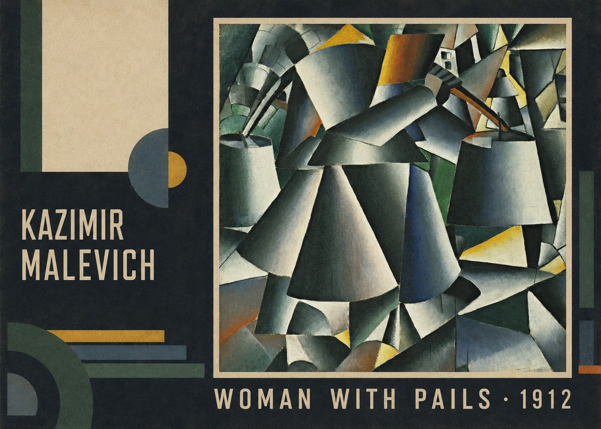 Kazimir Malevich Woman with Pails No3 - Póster