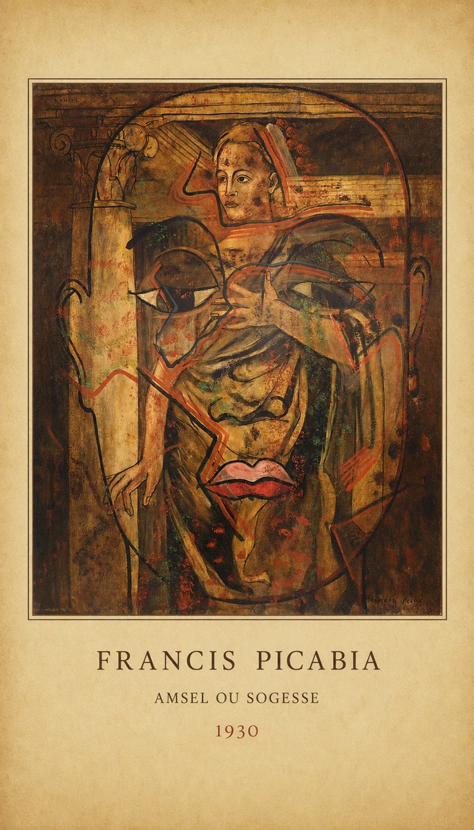 Francis Picabia Amsel Ou Sogesse No4 - Póster