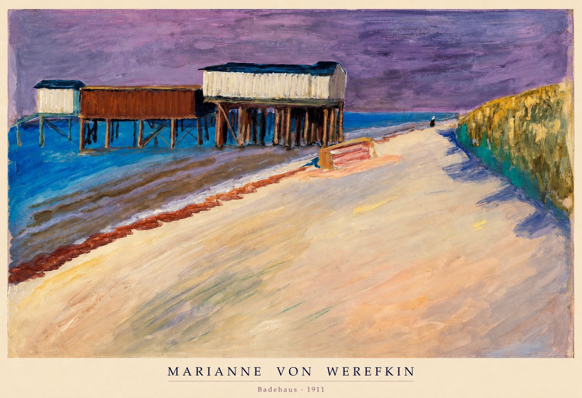 Marianne von Werefkin Badehaus No6 - Póster