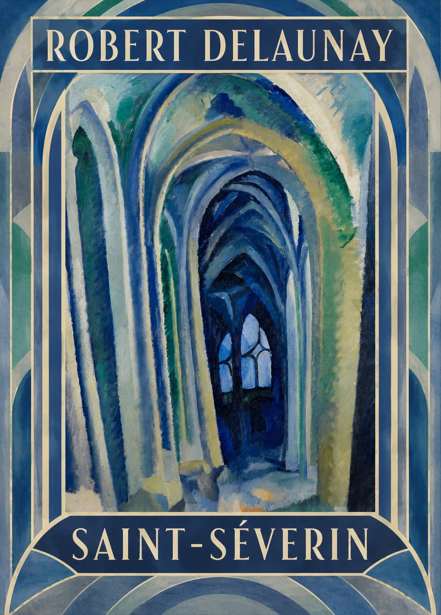 Robert Delaunay Saint-séverin No1 - Póster