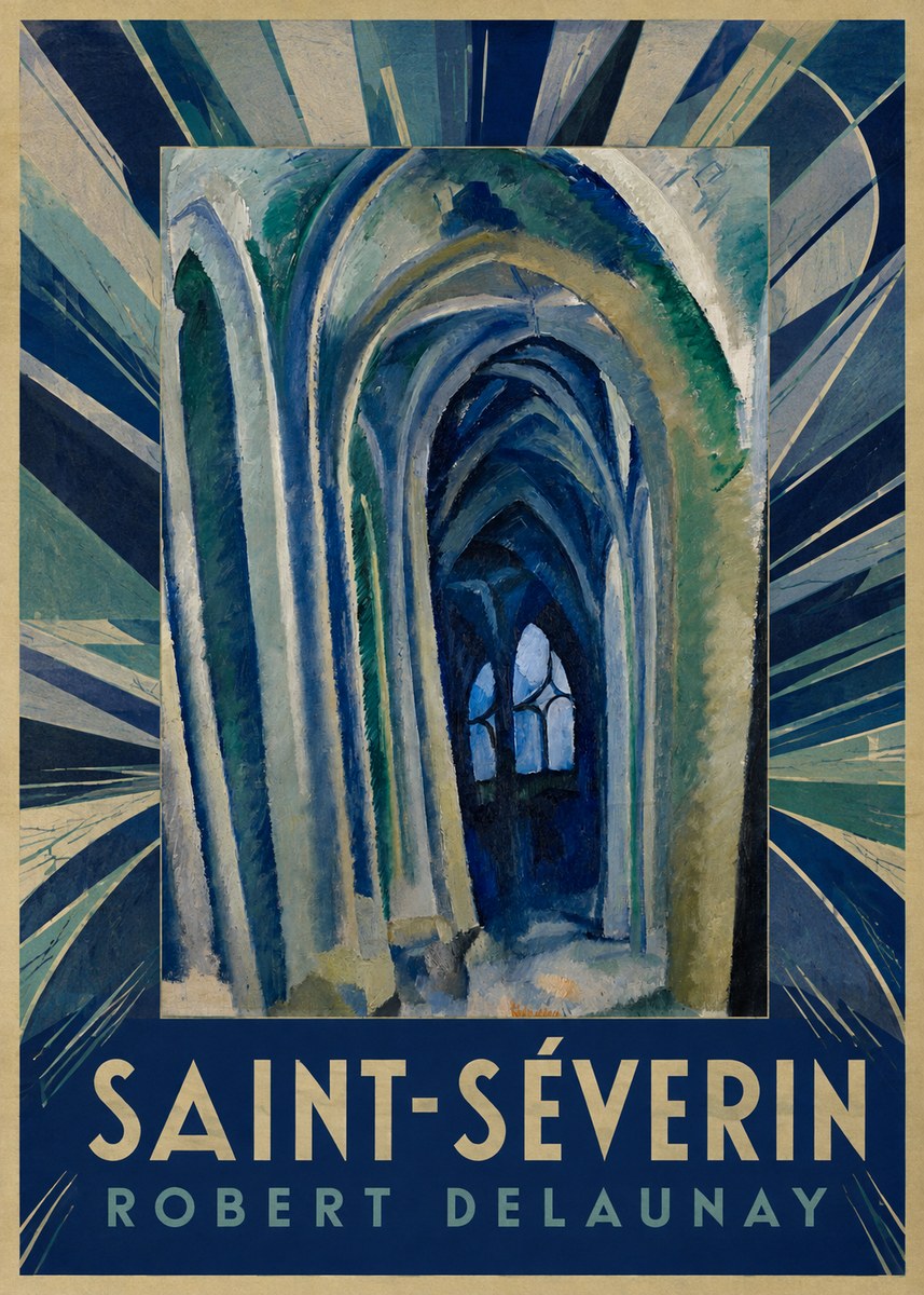 Robert Delaunay Saint-séverin No6 - Póster
