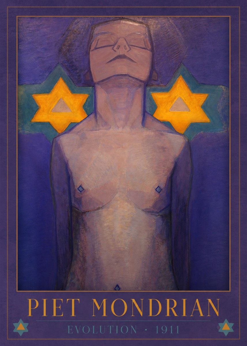 Piet Mondrian Evolution II No1 - Póster