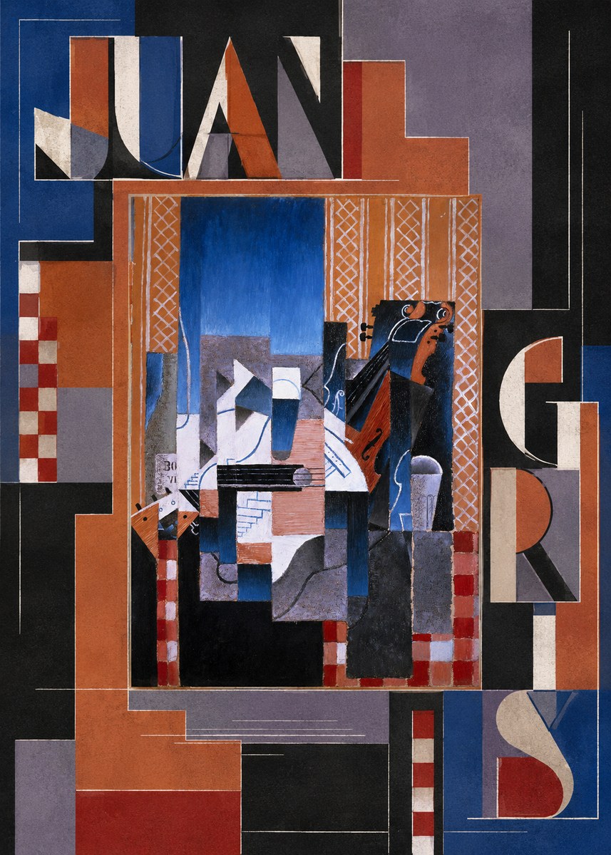 Juan Gris Still Life with Guitar and Violin No5 - Póster