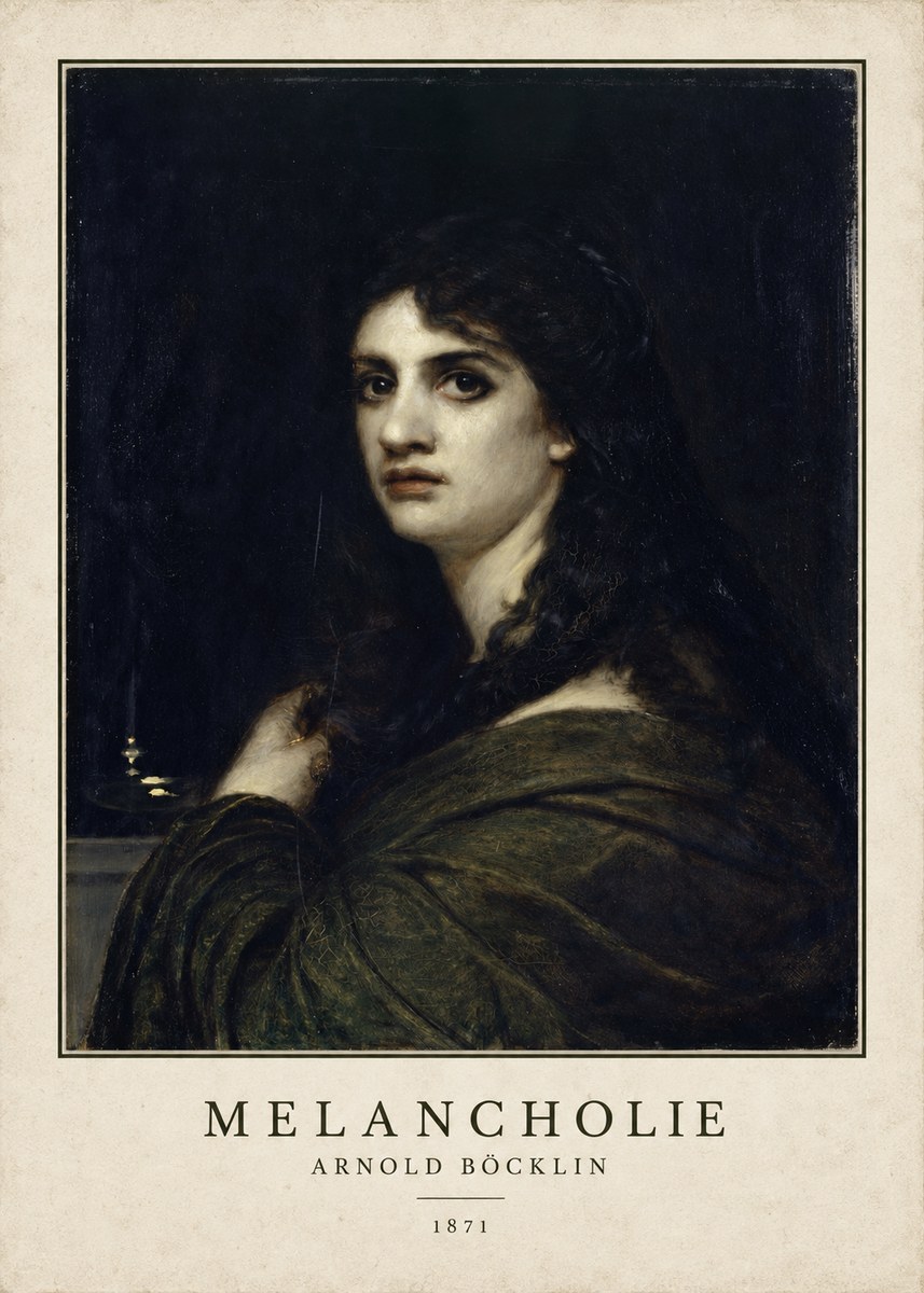 Arnold Böcklin Melancholie No3 - Póster