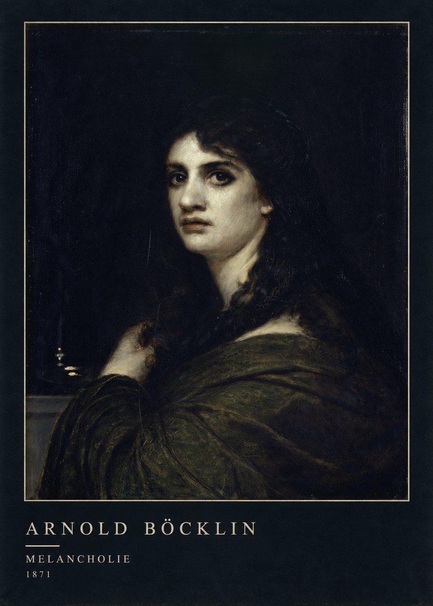Arnold Böcklin Melancholie No4 - Póster