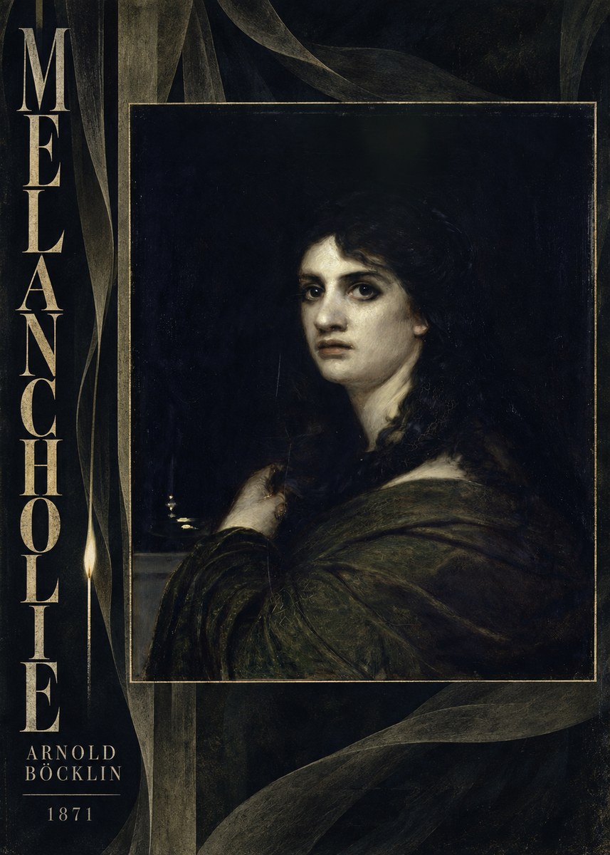 Arnold Böcklin Melancholie No6 - Póster