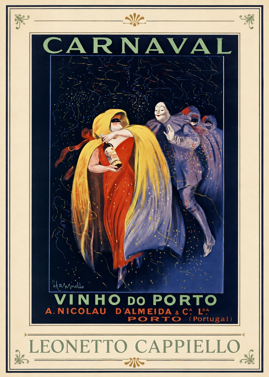 Leonetto Cappiello Carnaval - Vinho Do Porto No1 - Póster