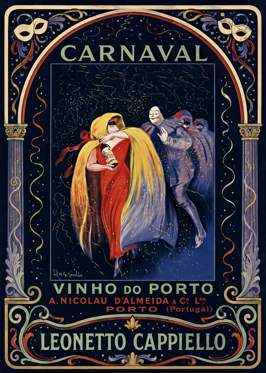 Leonetto Cappiello Carnaval - Vinho Do Porto No4 - Póster