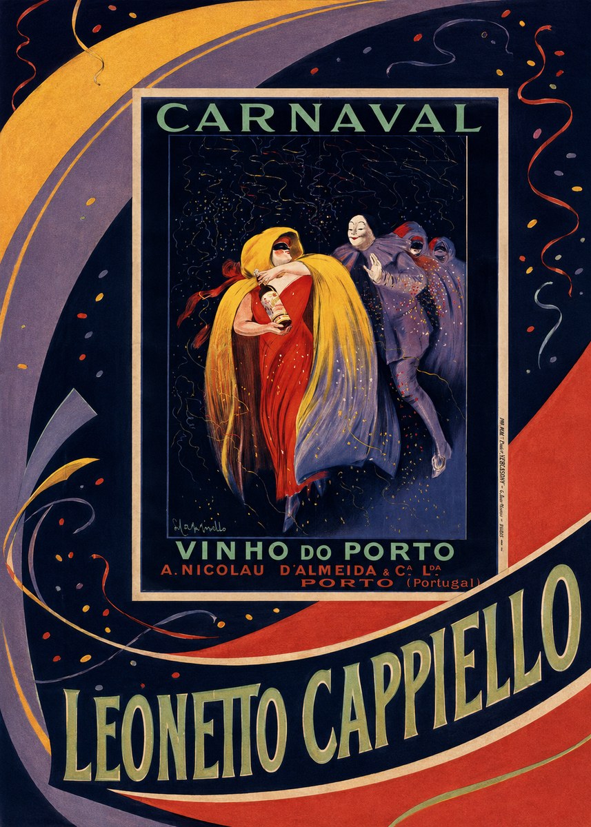 Leonetto Cappiello Carnaval - Vinho Do Porto No5 - Póster