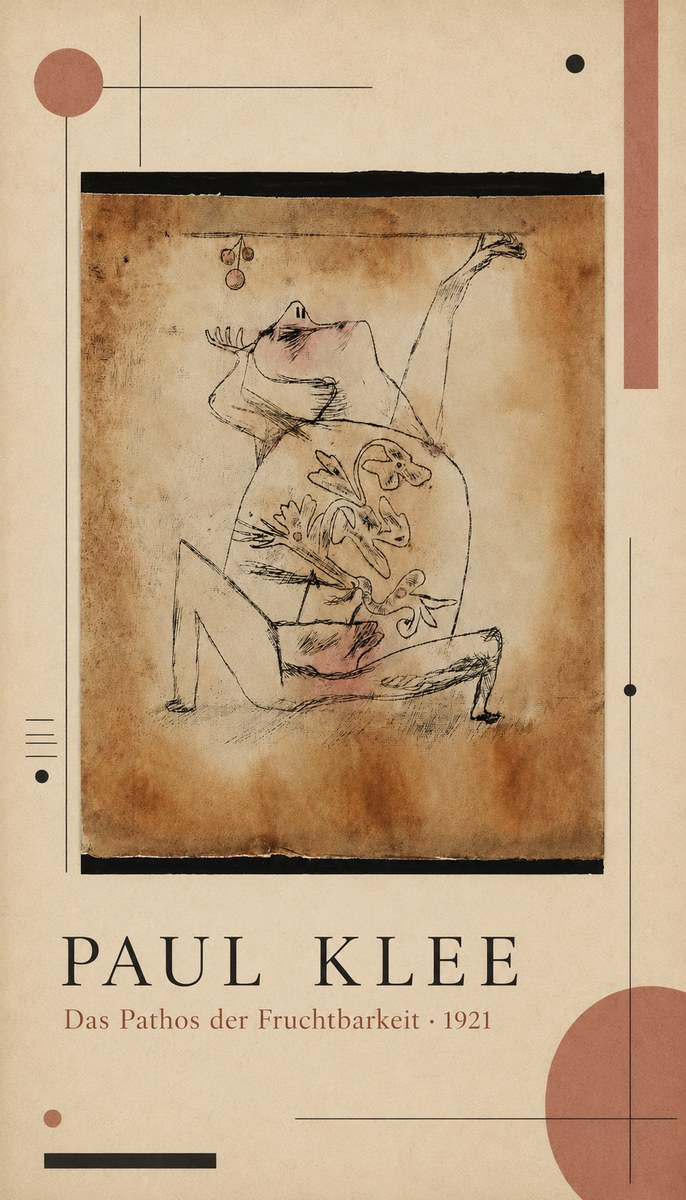 Paul Klee Das Pathos Der Fruchtbarkeit No4 - Póster