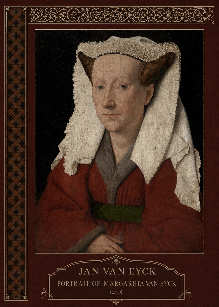 Jan van Eyck Portrait of Margareta Van Eyck No6 - Póster