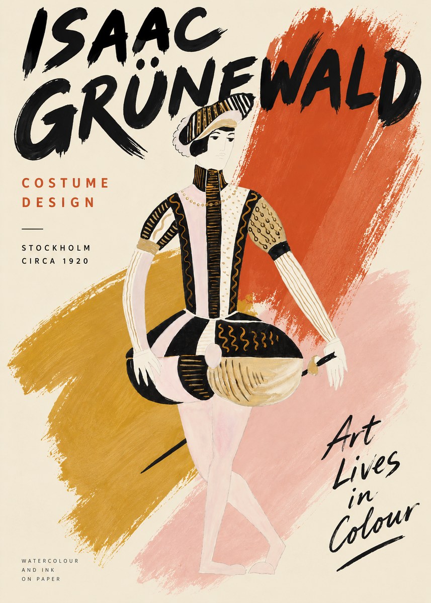 Isaac Grünewald Costume Study VI No3 - Póster