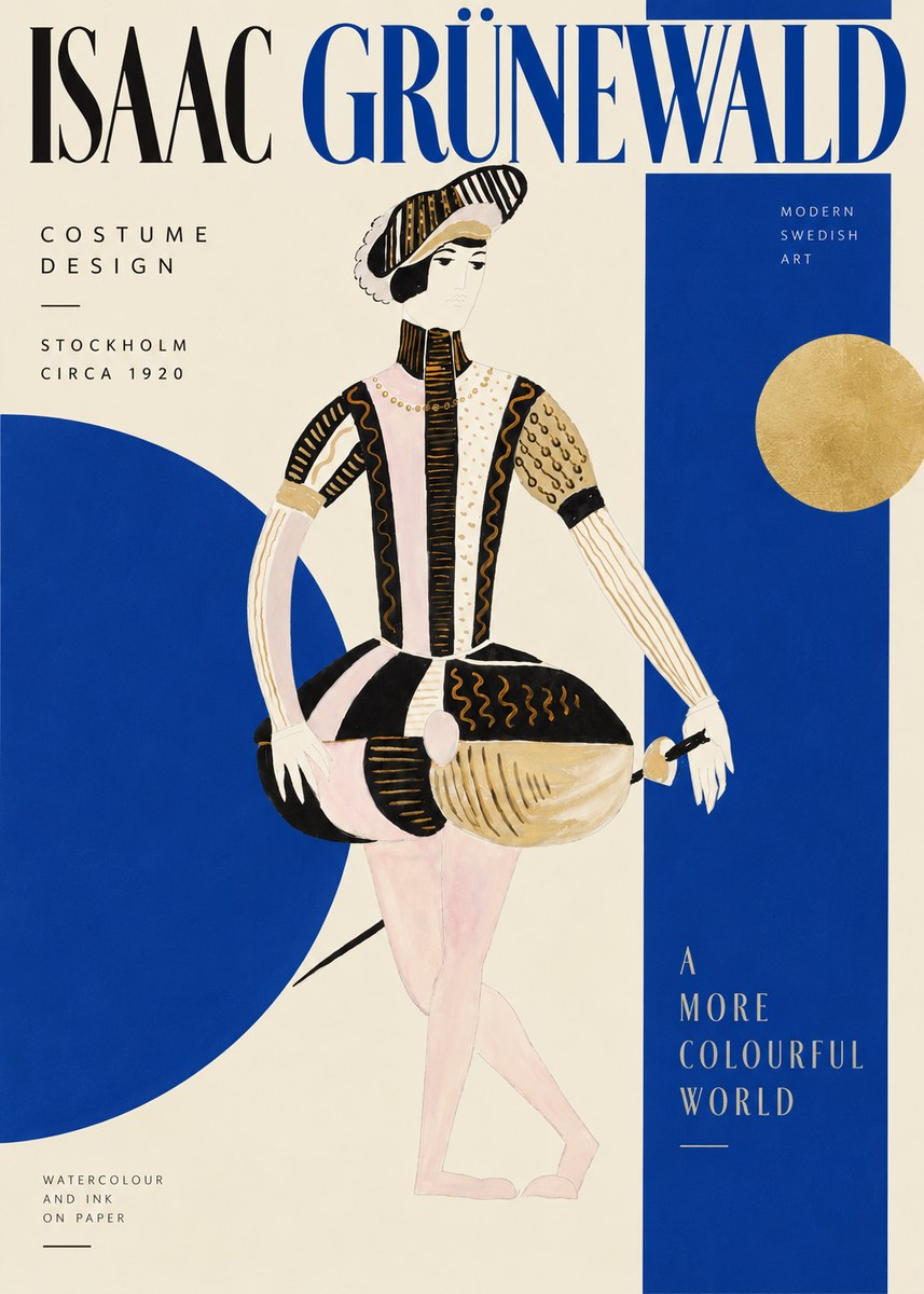 Isaac Grünewald Costume Study VI No4 - Póster