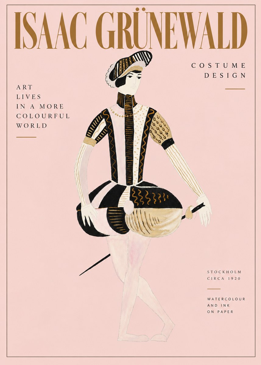 Isaac Grünewald Costume Study VI No6 - Póster