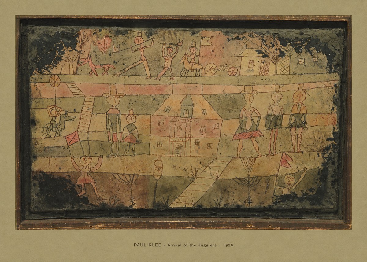 Paul Klee Arrival of the Jugglers No4 - Póster