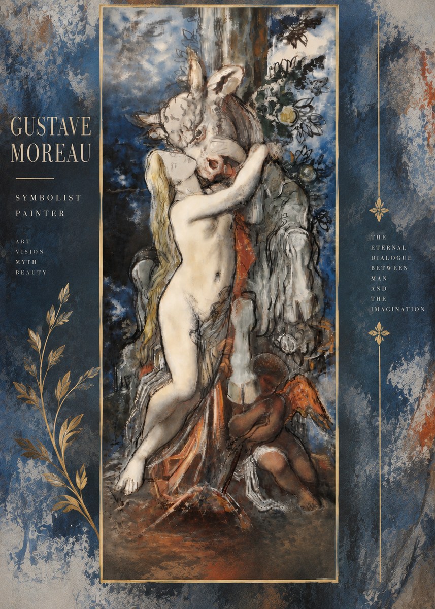Gustave Moreau Europe and the Bull No6 - Póster