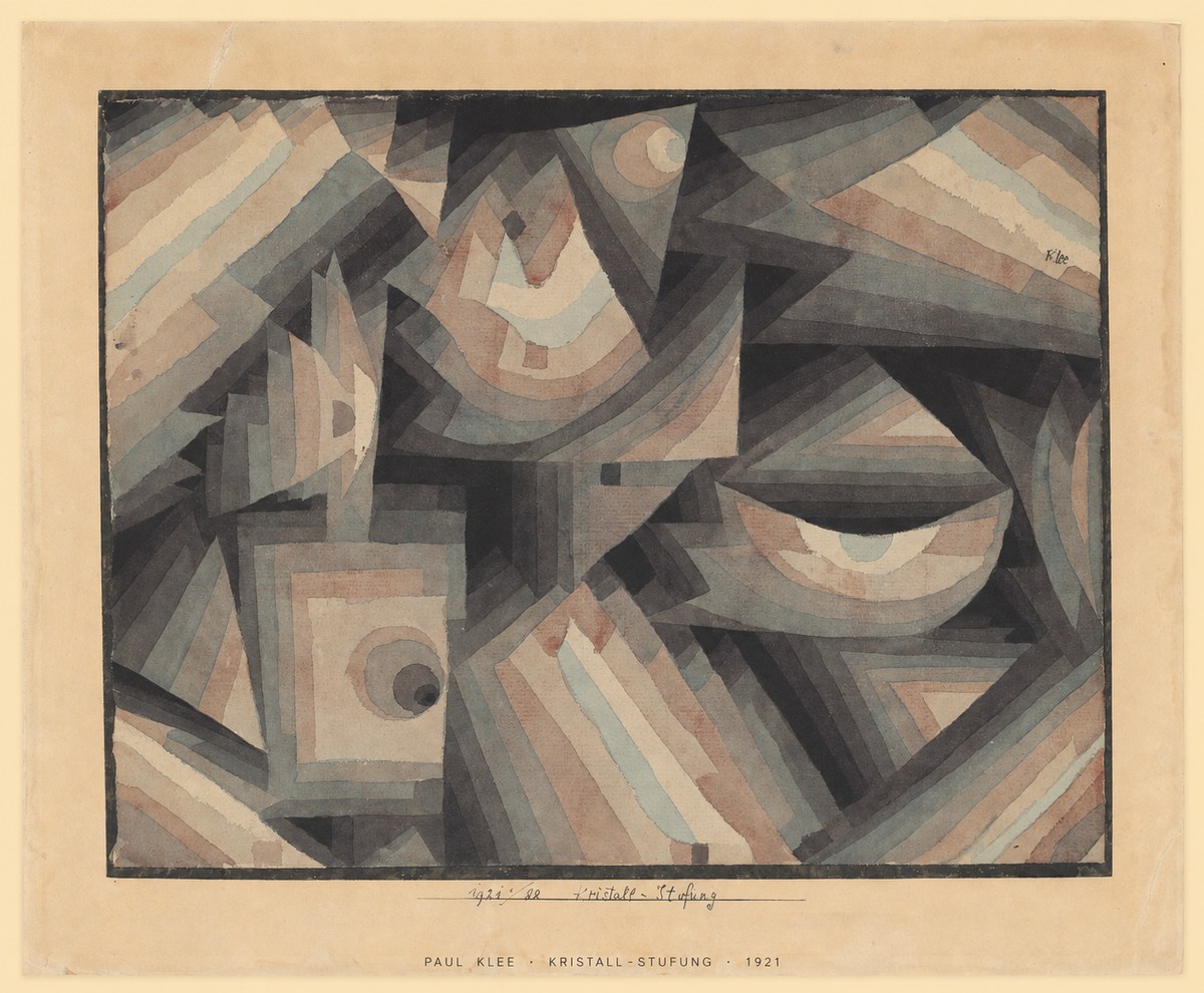 Paul Klee Kristall-stufung II No6 - Póster