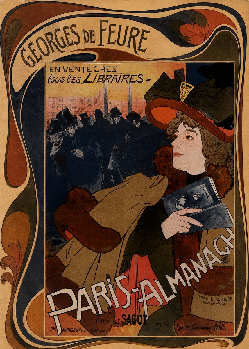 Georges de Feure Paris-almanach IV No2 - Póster