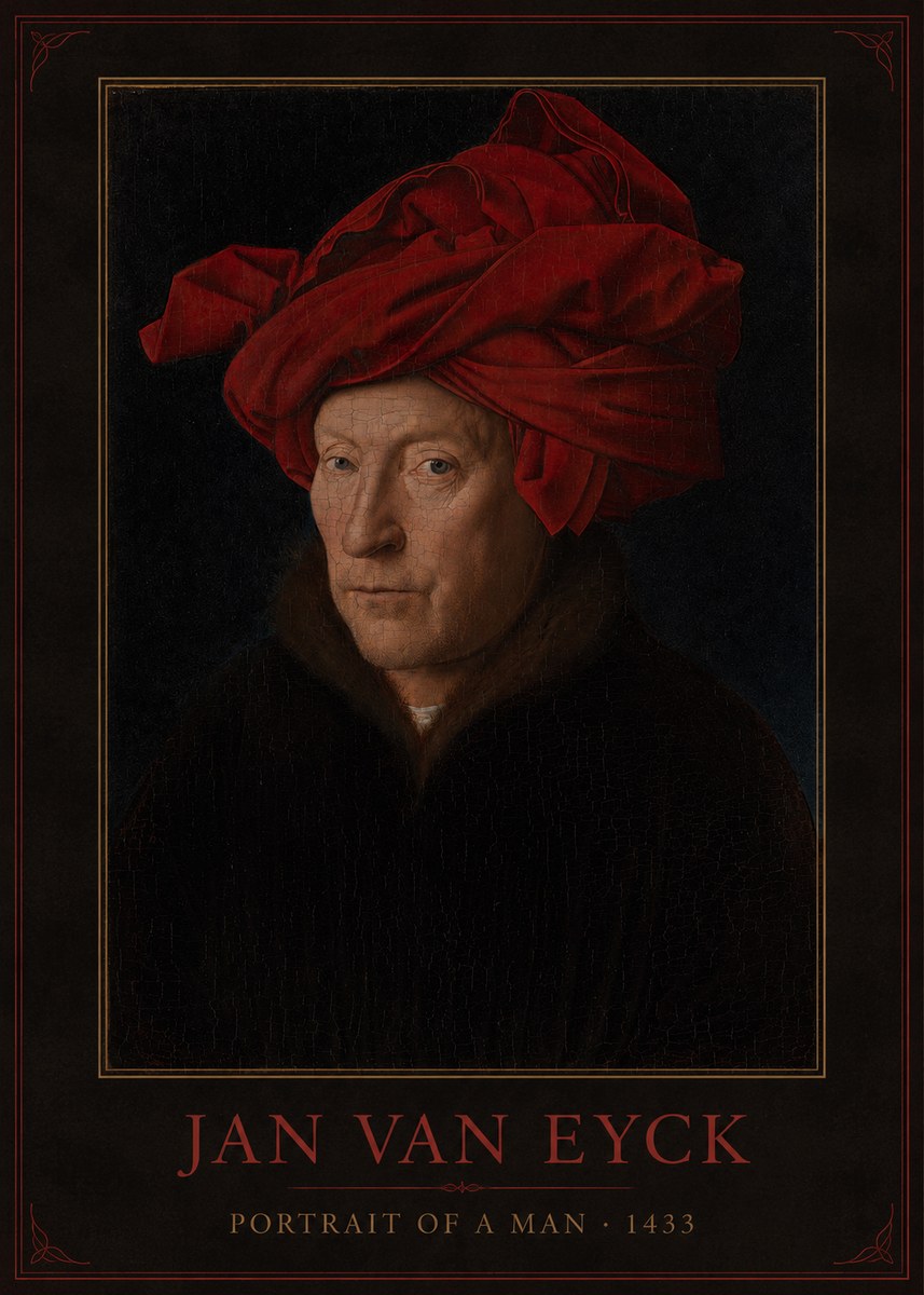 Jan van Eyck Portrait of a Man IV No3 - Póster
