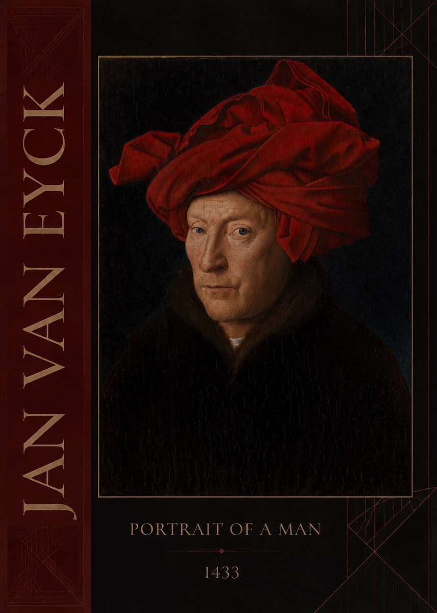 Jan van Eyck Portrait of a Man IV No4 - Póster