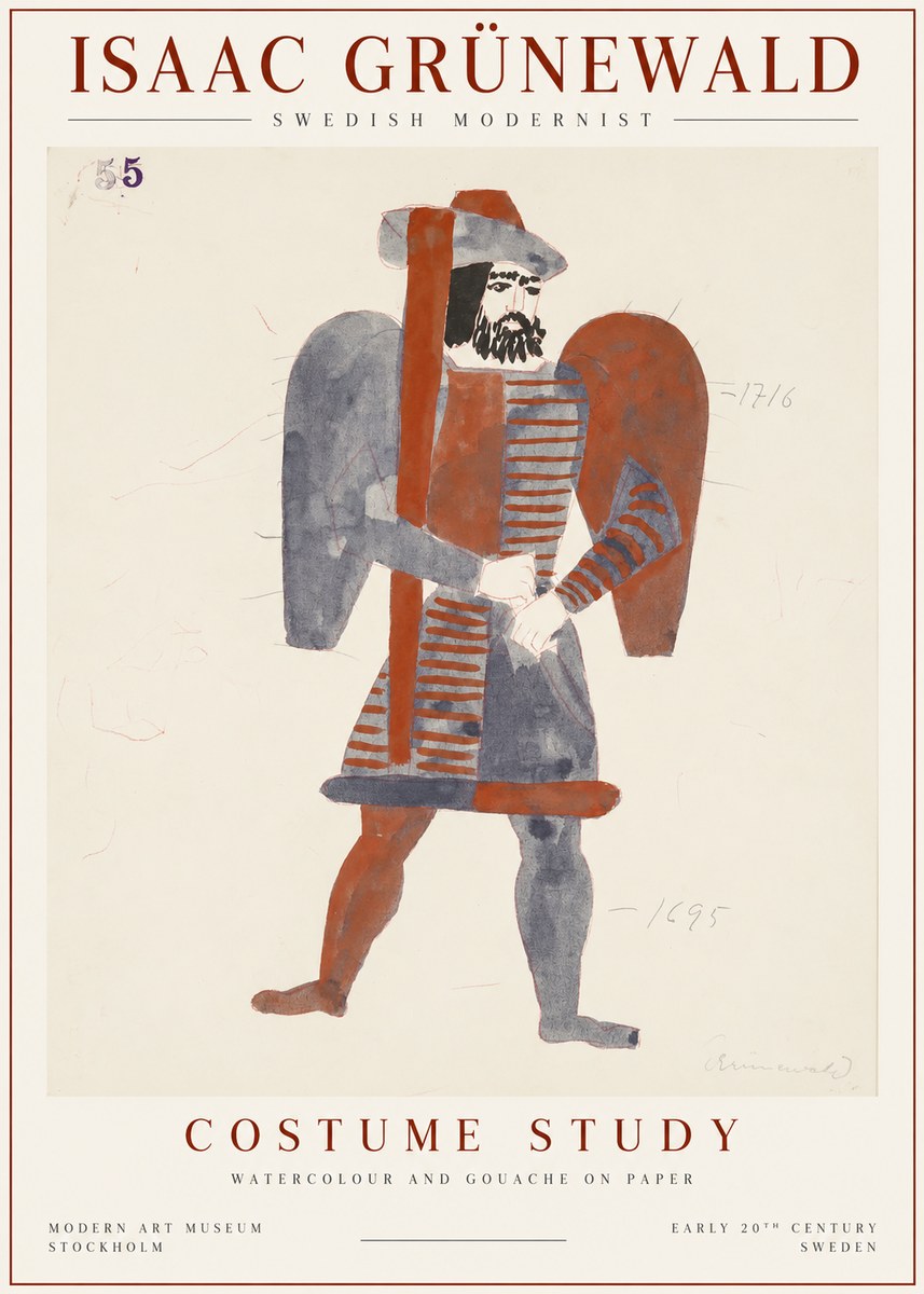 Isaac Grünewald Costume Study VII No1 - Póster