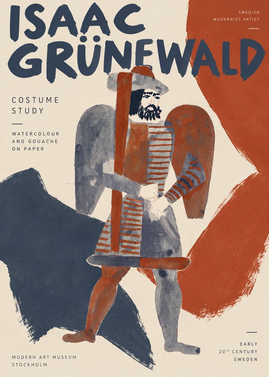 Isaac Grünewald Costume Study VII No3 - Póster