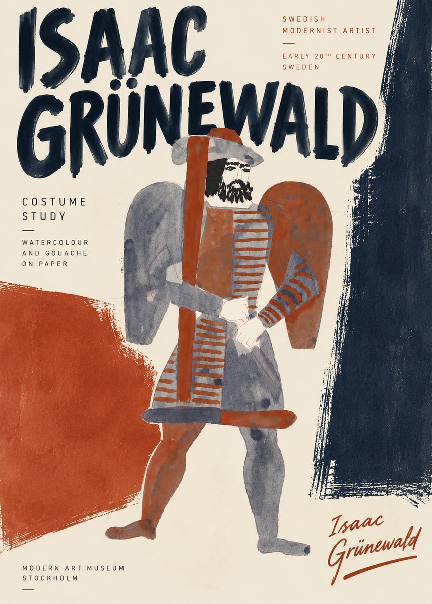 Isaac Grünewald Costume Study VII No5 - Póster