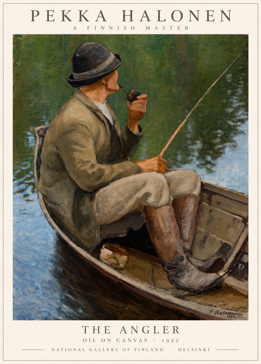 Pekka Halonen The Angler No1 - Póster